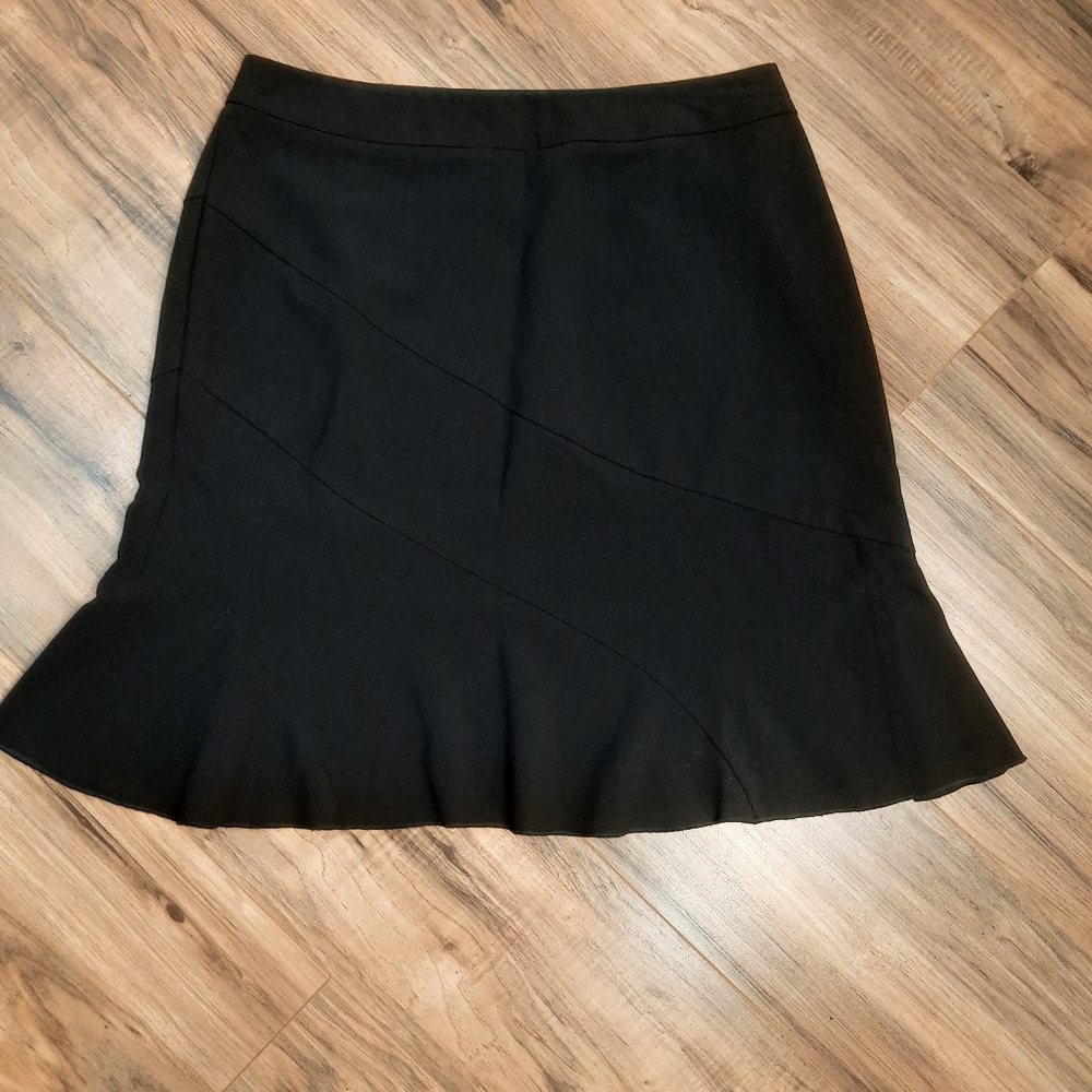Fashion Bug Stretch Black Flared Skirt size 12